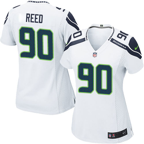 Women's Game Jarran Reed Nike Jersey White Road - #90 NFL Seattle Seahawks